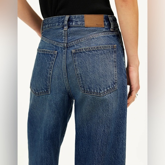 Madewell Superwide-Leg Denim Jeans size 26 color Concho Wash Flare EUC - Picture 4 of 15